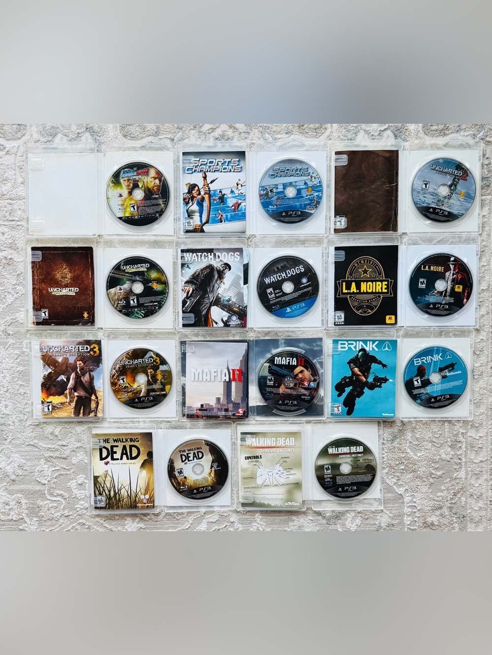 PS3 Game Lot 11 Bundle: Uncharted Trilogy - LA Noire - WWE - Picture 3 of 3
